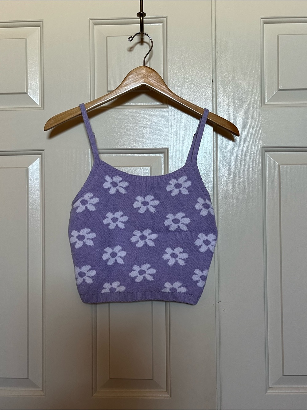 Hollister Floral Knit Crop Top